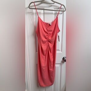Nine West Women’s Vibrant Coral Dress, Size Large, NEW with Tags